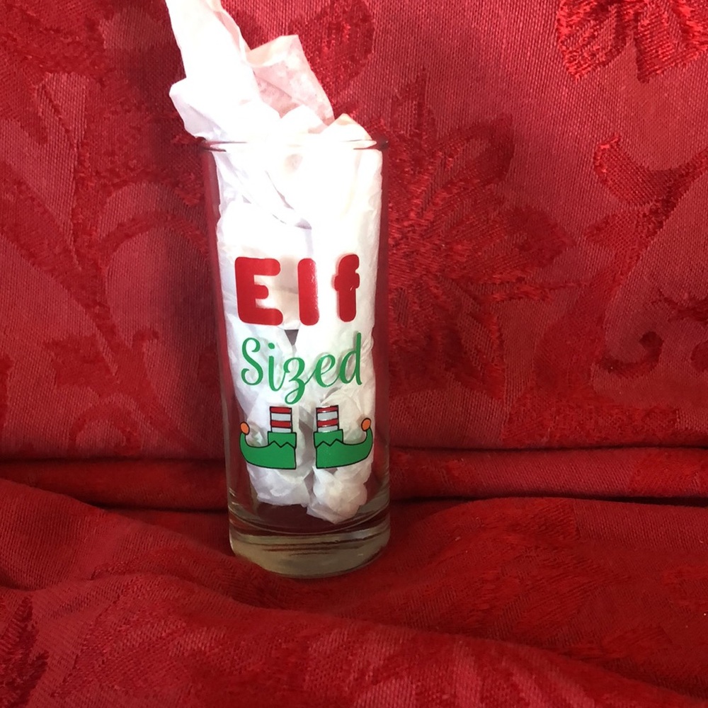 🌵 3/$15 Christmas Elf size shot glass 2.5 oz (see description)